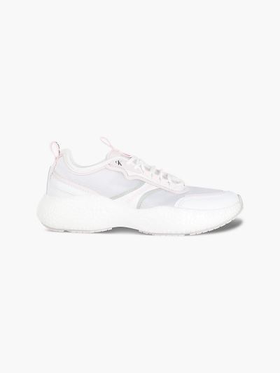 Calvin Klein Cipők HU641829 | Calvin Klein Transparent Ripstop Chunky Női Sportcipő Világos Fehér